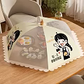Lucky Cartoon Girl Design Food Cover For Kitchen With Protective And Decorative Function