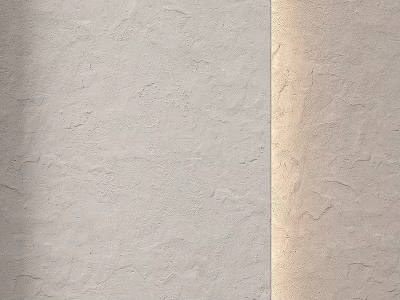 Rough Textured Wall Components In Gray And Beige With Decorative Surface Finish 3d model