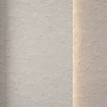 Rough Textured Wall Components In Gray And Beige With Decorative Surface Finish 3d model