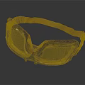 Vintage Protective Goggles With Metal Frame Transparent Lenses And Leather Strap