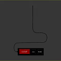 Electronic Control Device With Red Stop Button All Waves Buttons And Cable