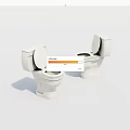 Two White Ceramic Toilets with Open Lids for Modern Bathroom Design