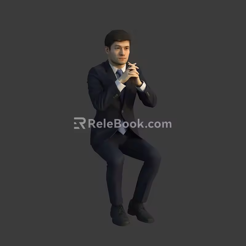 The Sitting Man 3d model