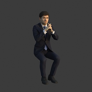 The Sitting Man 3d model