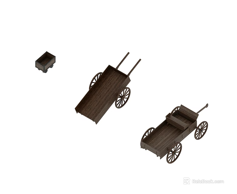 Wooden Swing Door Components With Hinges And Structural Design Elements 3d model