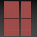 Modern Other Door Groove Interior Sliding Stripe 3d model