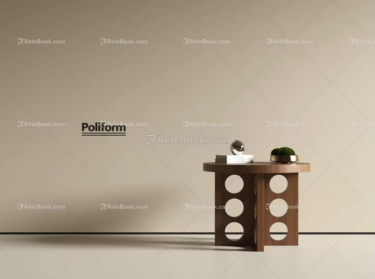 Solid Wood Coffee Table Middle Style Coffee Table Side Table 3d model
