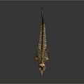 Detailed Fish Skeleton Anatomical Structure With Bone Remains And Skeletal Framework