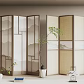 new chinese style screen 3d model