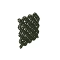 Elegant Green Vines Interwoven into Lattice Pattern for Wall Decoration with Hollow Design