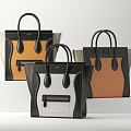 Modern Bag Designer Tote 3d model