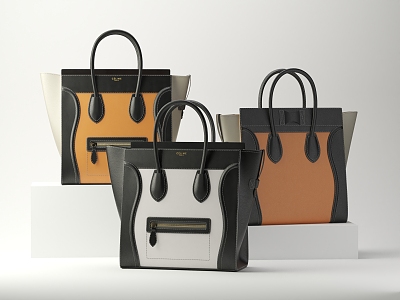 Modern Bag Designer Tote 3d model