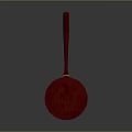 Red Wheeled Hardware Tool With Gold Accents Round Top Handle And Wheels
