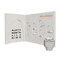 Modern Spa Beauty Retail Space With Illuminated Display Shelves And Products