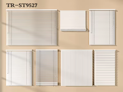 Window Blinds Various Styles And Designs For Home Interior Decoration Use 3d model