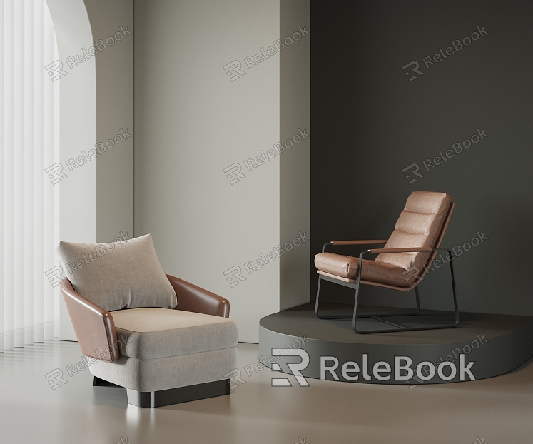 Single Chair Dining Chair Leisure Chair model