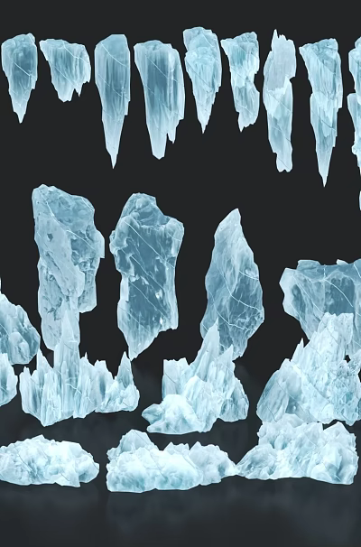 Natural Stone And Wood Decorative Materials With Textured Surfaces For Design Projects 3d model