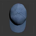 Light Blue Baseball Cap With Mesh Material Simple Design For Casual Comfortable Wear 3d model
