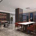 Modern Luxury Retail Boutique Interior With Display Shelves Seating And Decorative Plants