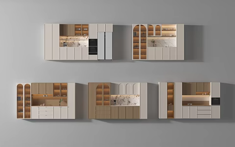Middle Style Sideboard 3d model
