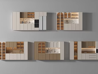 Middle Style Sideboard 3d model