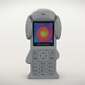 Robot Shaped Mobile Phone With Thermal Imaging Screen And FLIR Display Keypad Feature 3d model