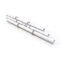 Durable Silver Metal Pipes With Connecting Rings For Industrial Equipment