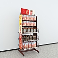 Shelf Custom Rack Display Rack Product Rack Iron Rack Roller Rack Rotating Rack Steel Structure Tomato Sauce Display Rack Jewelry Rack Vertical Display Rack Hook 3d model