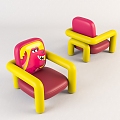 Modern Children's Chair Home Chair 3d model