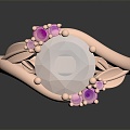 Modern Ring Diamond Ring 3d model