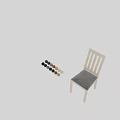 Minimalist Design Single Chair With Wooden Frame Comfortable Gray Cushion And Multiple Color Options