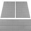 Retro Square Carpet 3d model