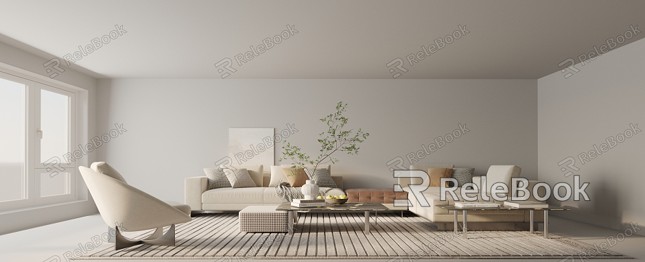 Modern Sofa Coffee Table Combination Sofa Combination model