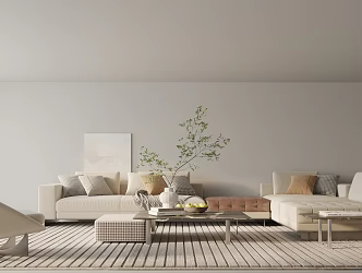 Modern Sofa Coffee Table Combination Sofa Combination 3d model