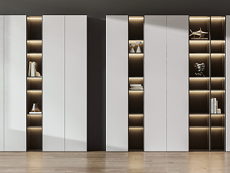 Modern bookcase 3d model