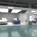 Huawei Virtual Car Exhibition Showroom With Four Vehicles On