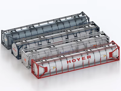 Industrial Storage Tanks With HOVER Brand Metal Structure For Industrial Use 3d model