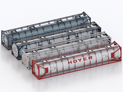 Tank Container Refrigerated Container Oil Tank Chemical Tank Industrial Tank 3d model