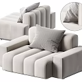 Modern Minotti Single Sofa 3d model