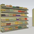 Modern Container Supermarket Container Display Rack Bookstore Cigarette Library 3d model