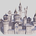 Ancient Architecture Castle Retro Castle Featured Castle 3d model