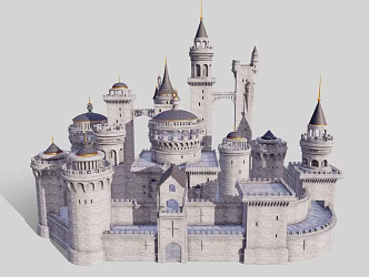 Ancient Architecture Castle Retro Castle Featured Castle 3d model