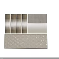 Modern Gold Room Dividers With Perforated Panels Louvered Screens And Transparent Decor