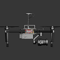 Professional Drone With Quadcopter Structure Propellers Landing Gear And Camera Mount System