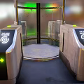 Terminal of a subway station or bus station 3d model