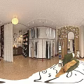 Cozy Modern Women Clothing Store Interior With Comfy Seating And Fashionable Garment