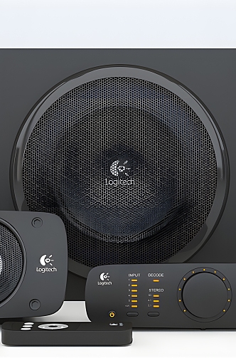 Logitech Speaker 3D Model Logitech Audio Speaker Digital Product Fashion 3d model