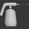 White Household Spray Bottle With Long Nozzle As Essential Daily Cleaning Tool