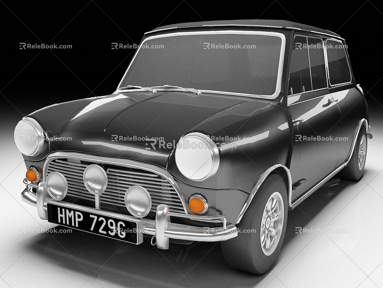 Sedan Mini Mini Vintage Car 3d model