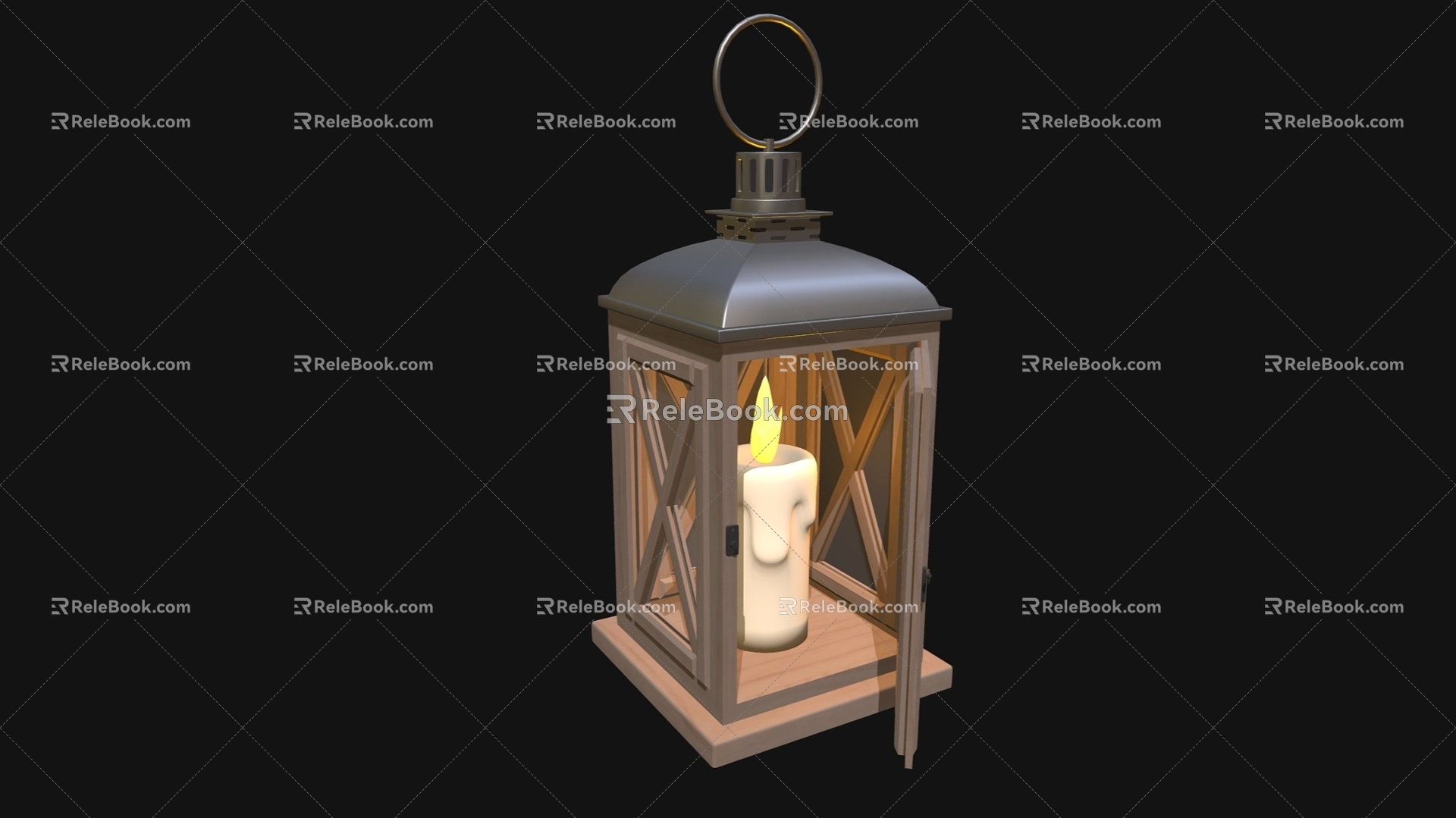 Modern Candle Lantern Candle Cartoon Lantern Outdoor Light Horse Lantern Kerosene Lamp Candle Lamp model